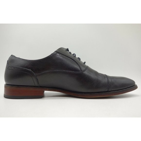 Johnston Murphy Optima USA Black Leather Cap Toe Lace Up Oxford Shoes Men\'s 11 D main image 4